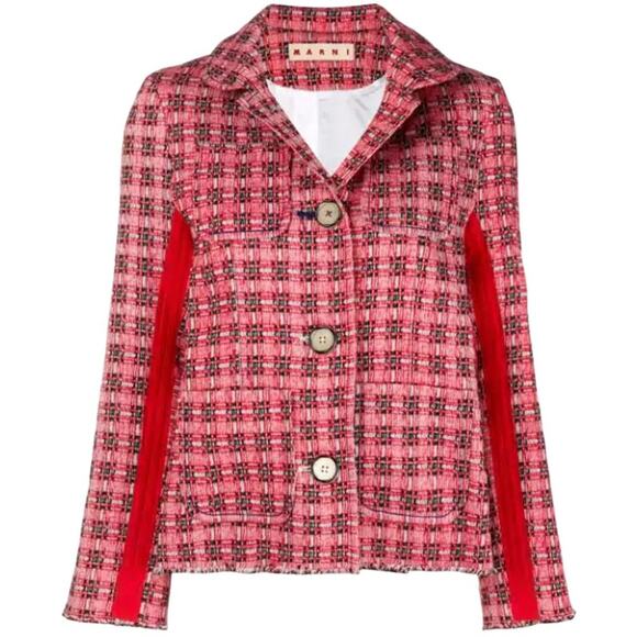 MARNI Plaid Tweed Jacket IT38 - Picture 1 of 14